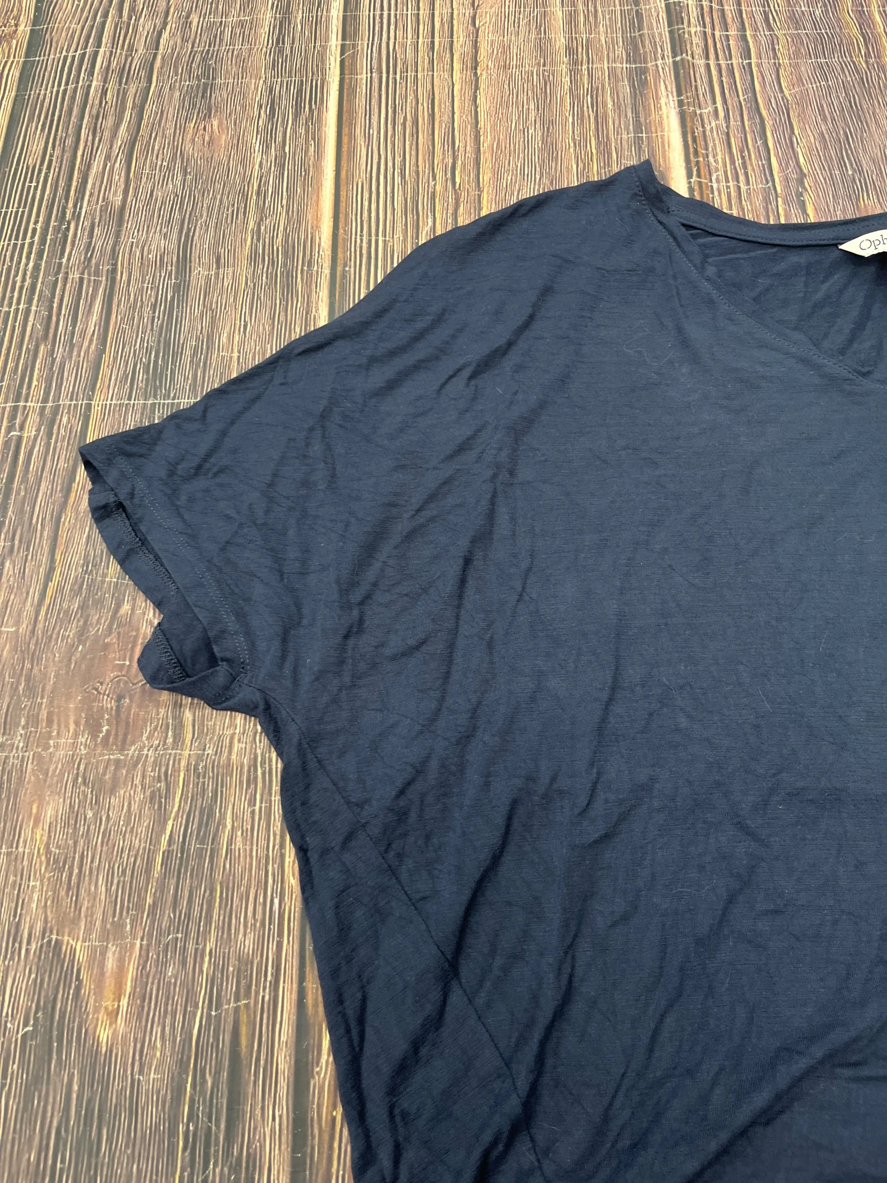 Top Short Sleeve Basic By Ophelia Roe In Blue, Size: L