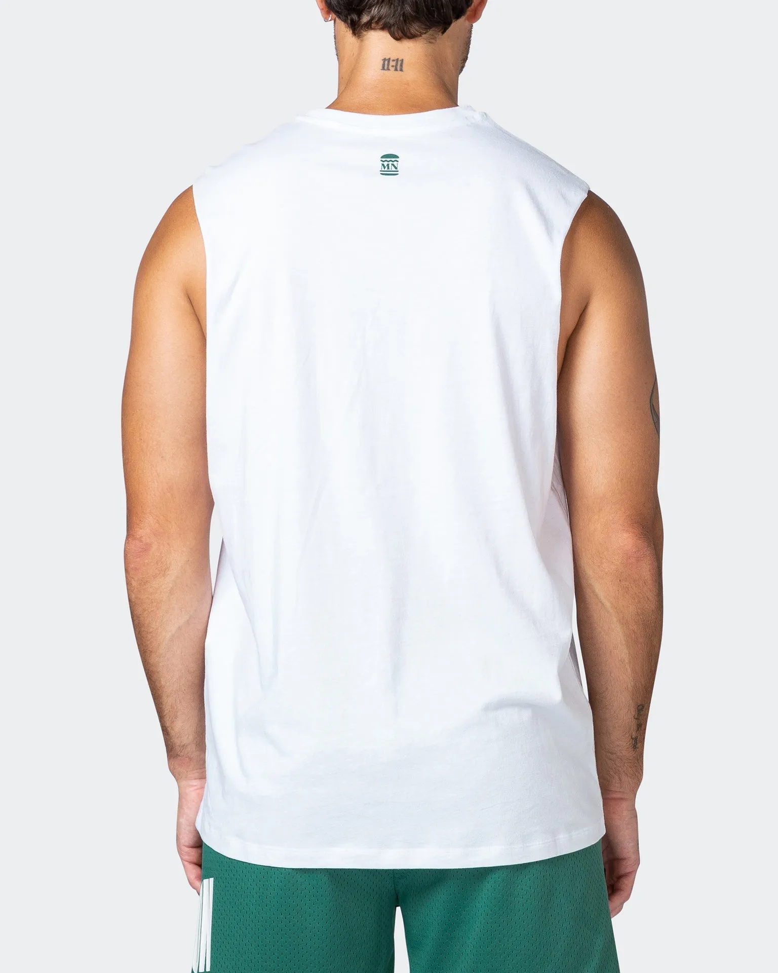 Train Hard Tank - White