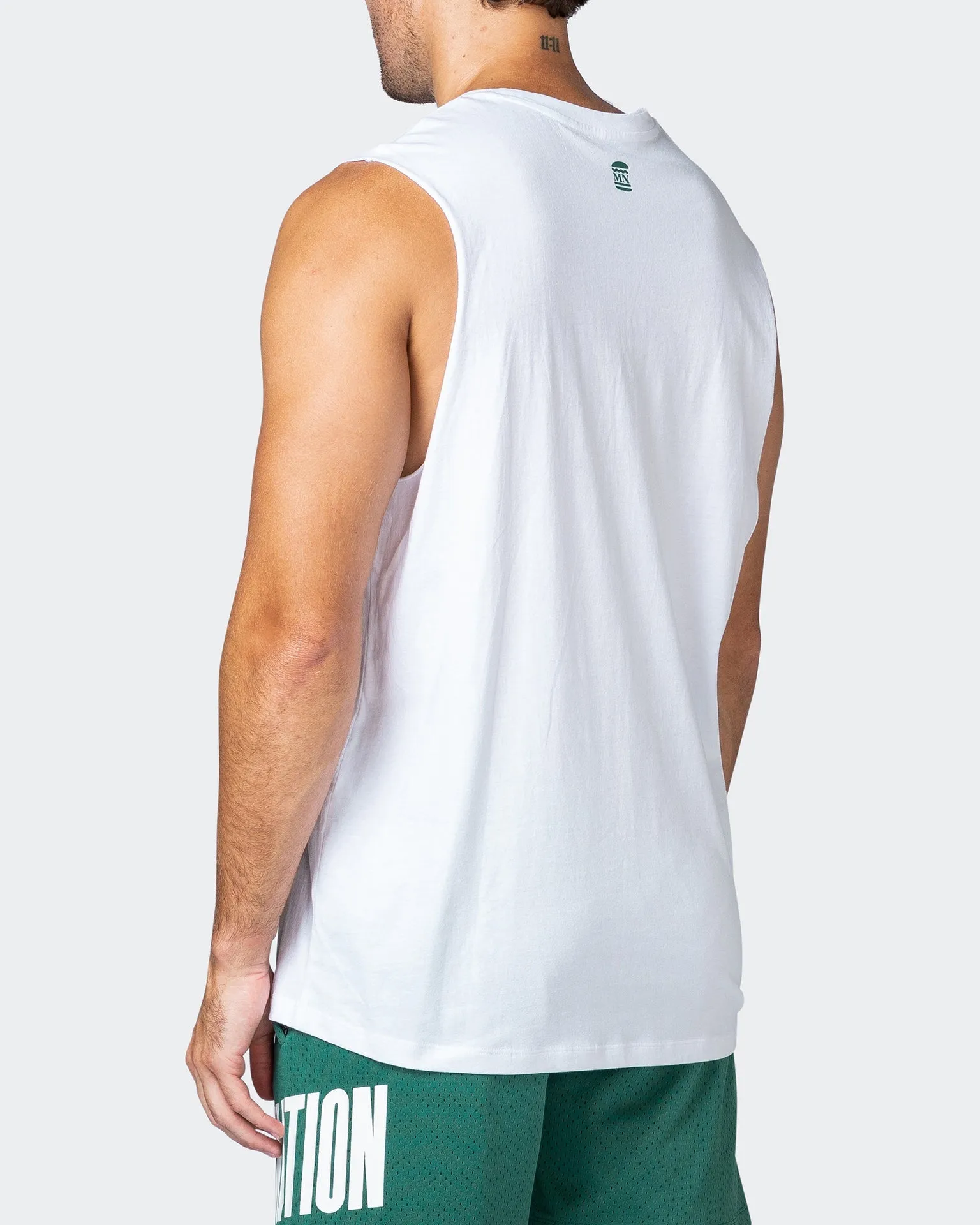 Train Hard Tank - White