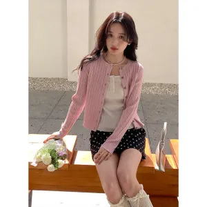 Twist short cardigan