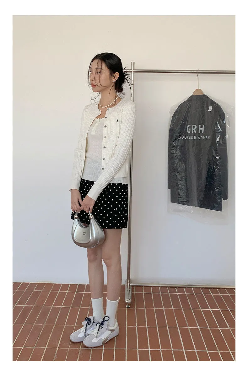 Twist short cardigan