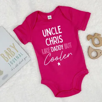 Uncle, Like Daddy But Cooler Babygrow