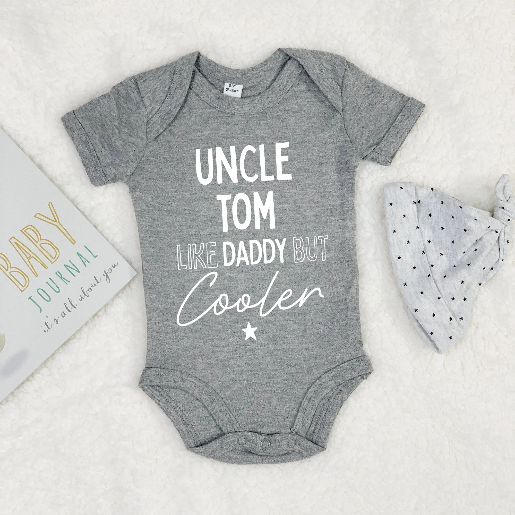 Uncle, Like Daddy But Cooler Babygrow
