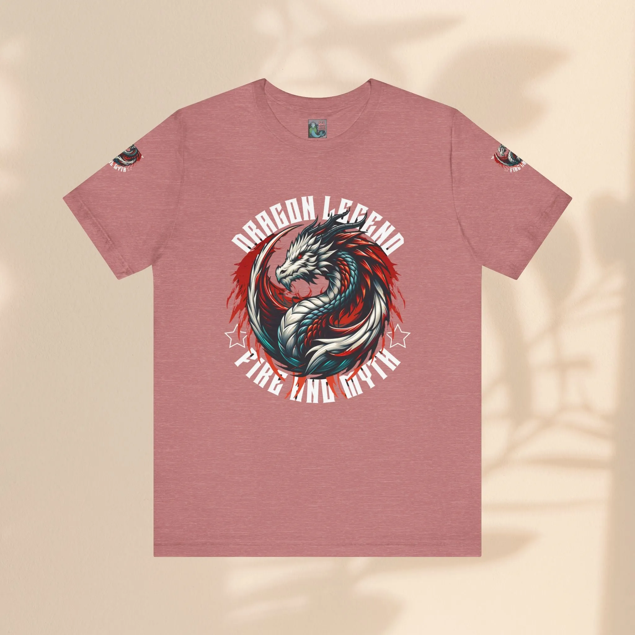 Unisex Jersey Short Sleeve Tee - Dragon Legend Fire and Myth