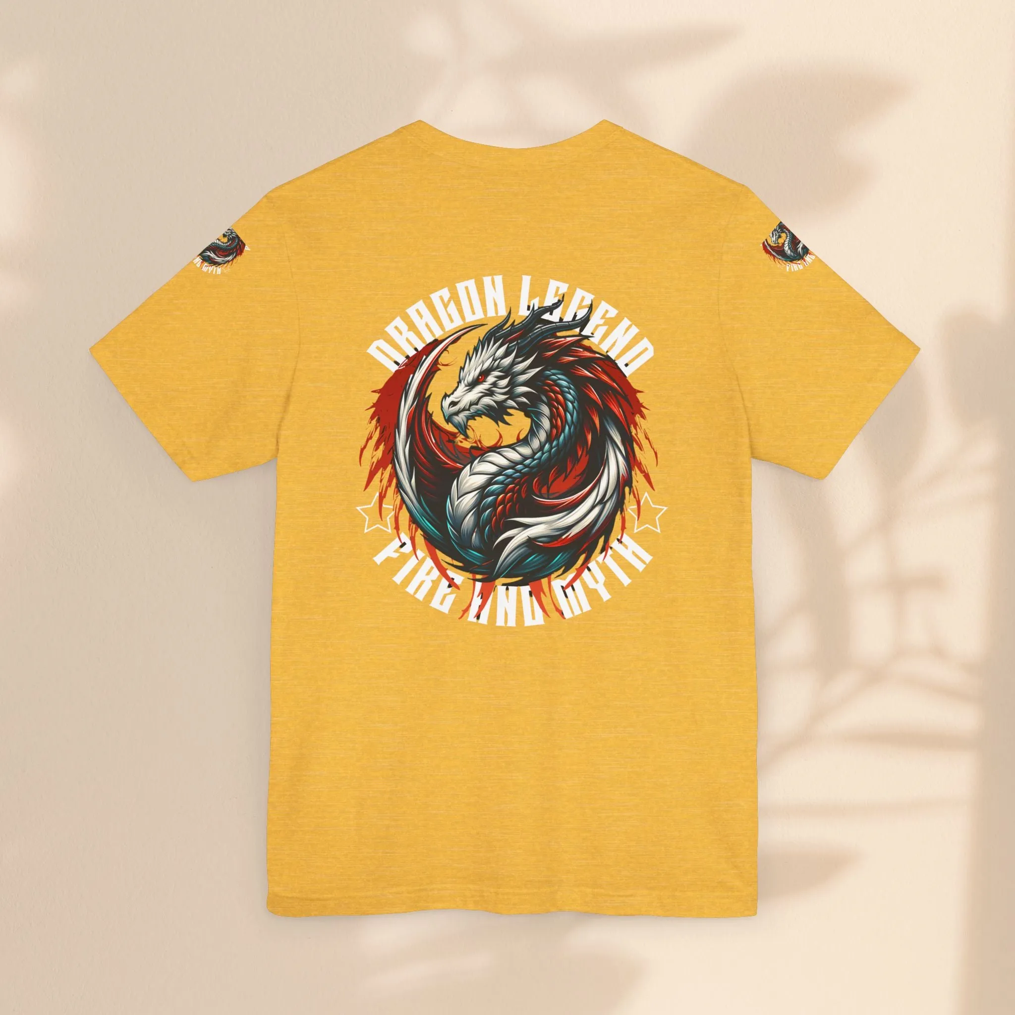 Unisex Jersey Short Sleeve Tee - Dragon Legend Fire and Myth