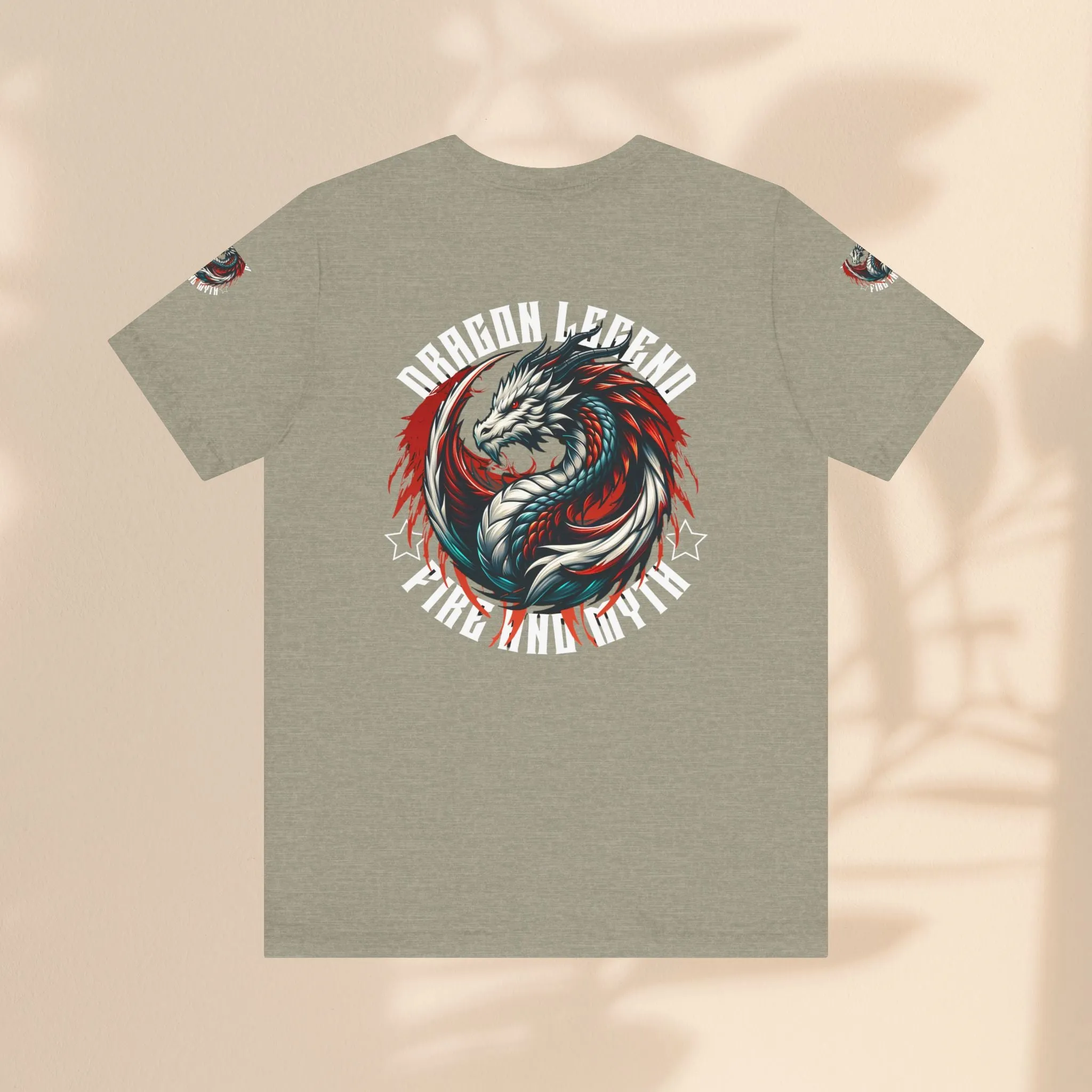 Unisex Jersey Short Sleeve Tee - Dragon Legend Fire and Myth