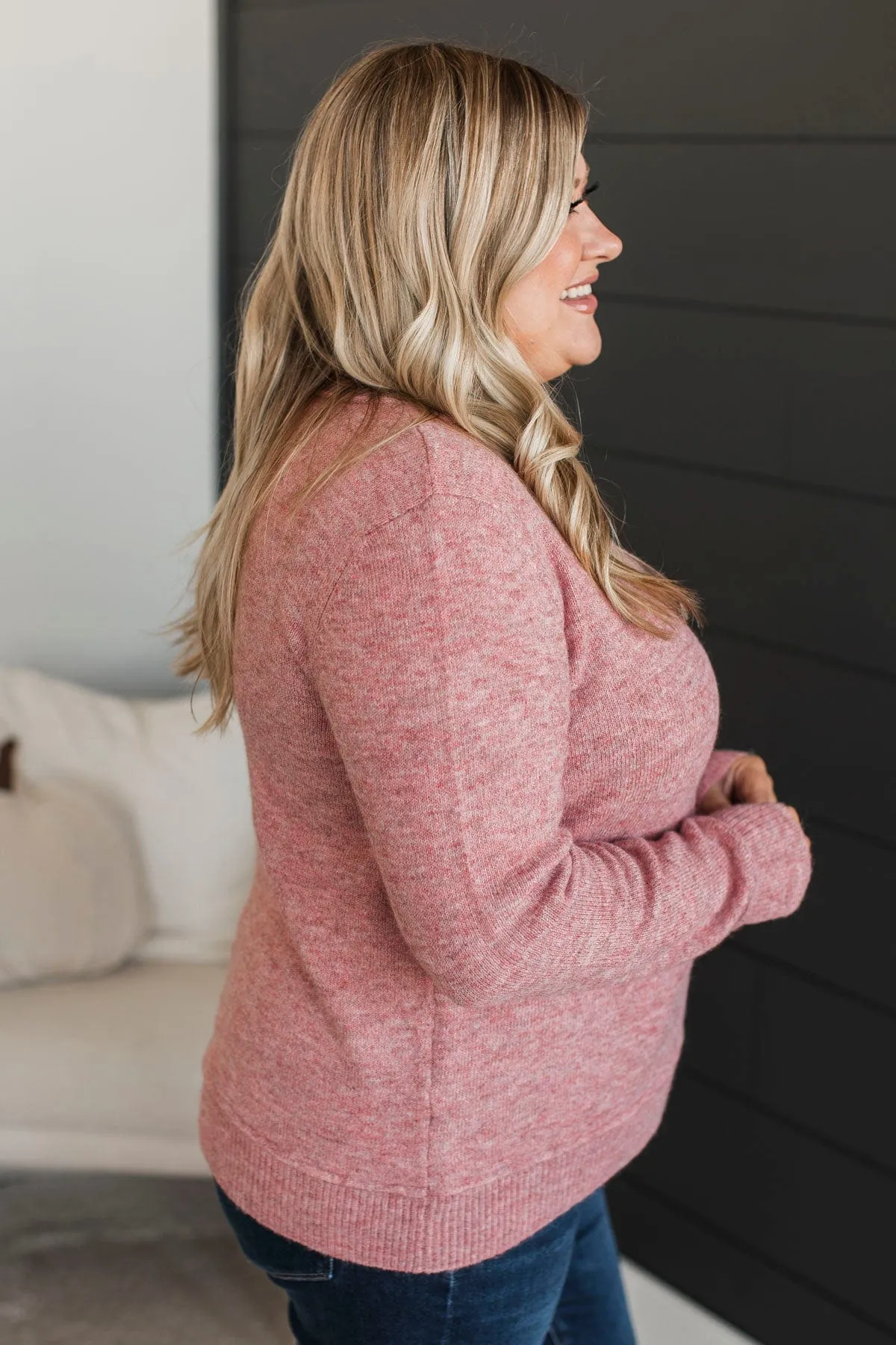 Unmistakable Beauty Knit Sweater- Coral