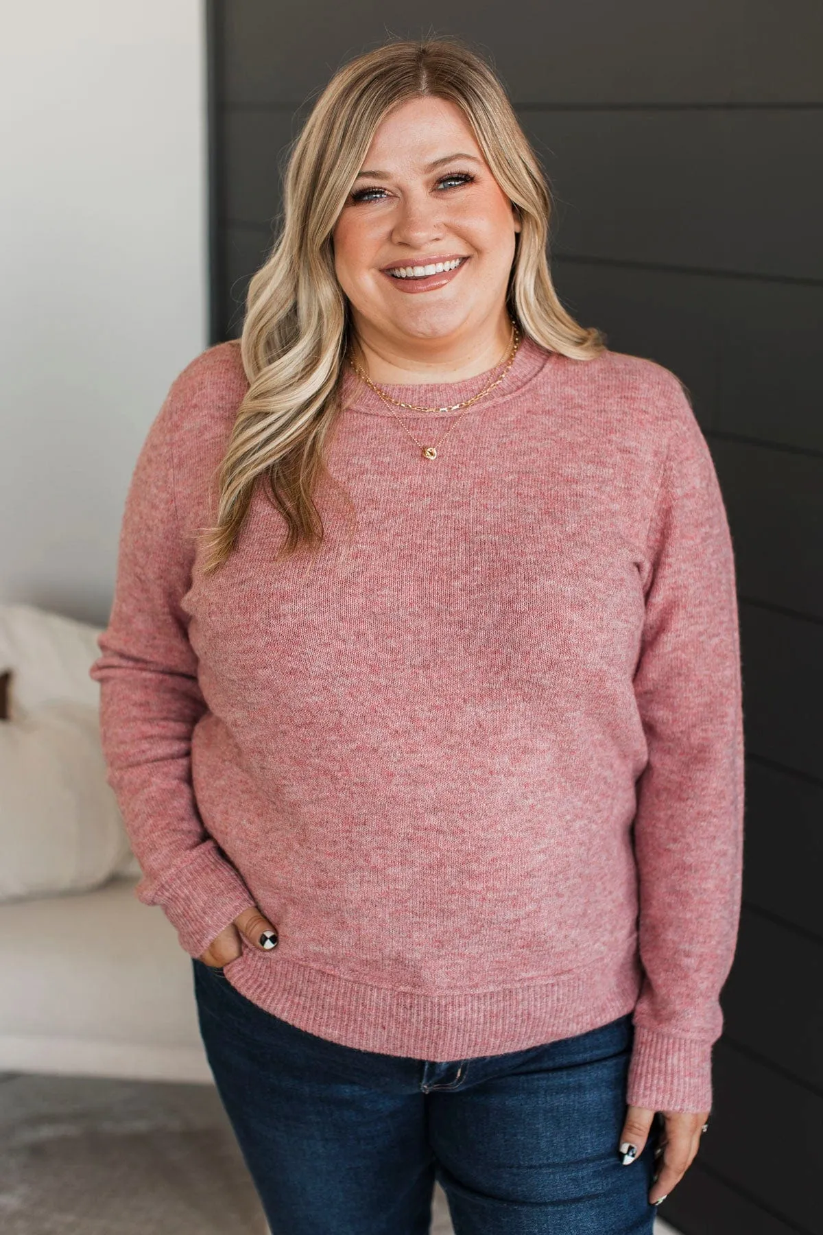 Unmistakable Beauty Knit Sweater- Coral