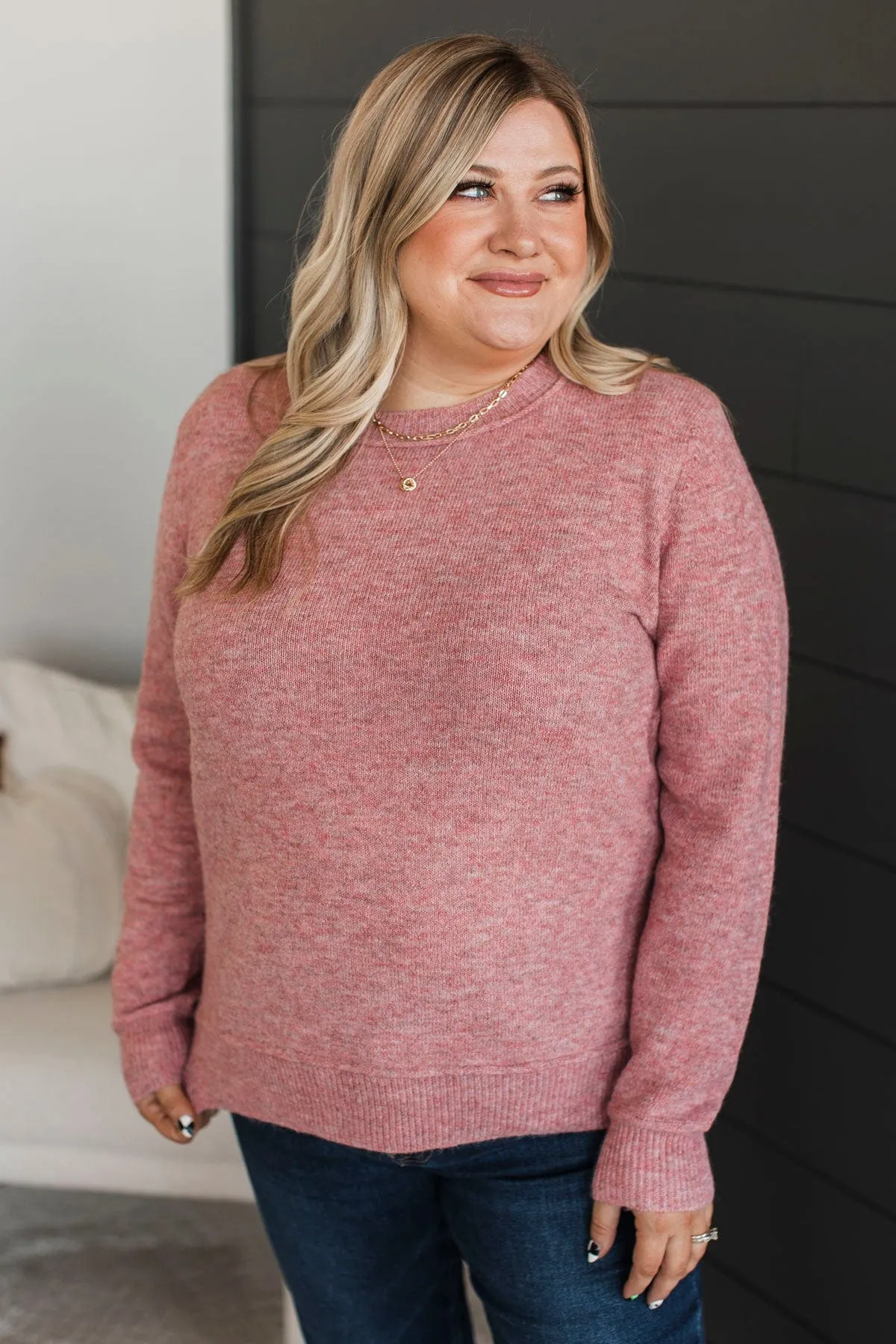Unmistakable Beauty Knit Sweater- Coral