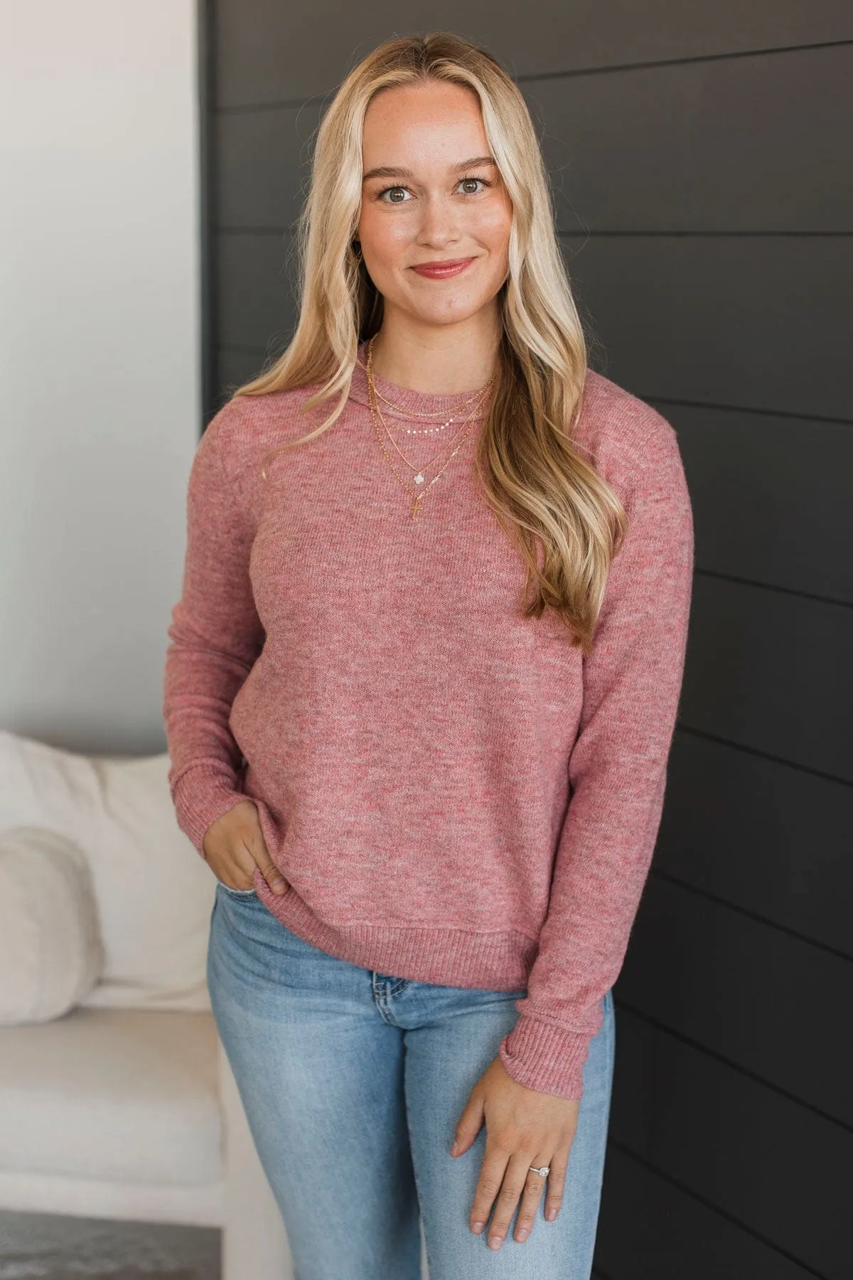Unmistakable Beauty Knit Sweater- Coral