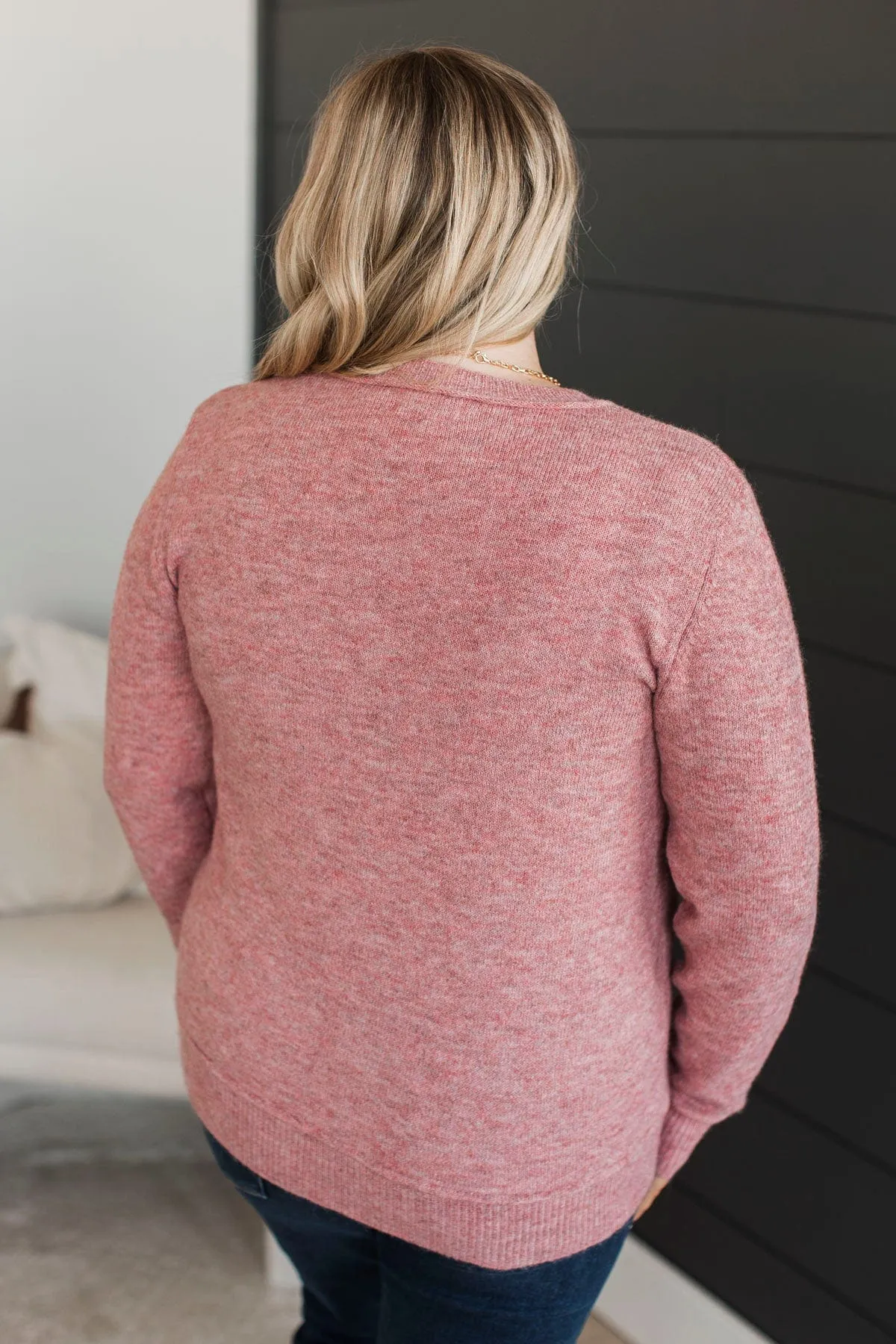 Unmistakable Beauty Knit Sweater- Coral