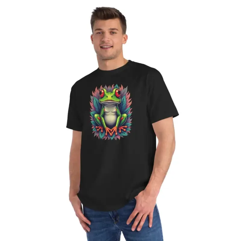 Vibrant Colorful Frog Organic Unisex Classic t Shirt