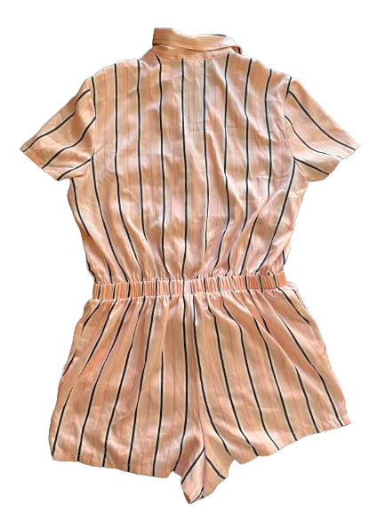 Victoria's Secret Pink Striped Romper Sleepwear