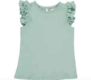 Vignette Pam Ruffle Tee Green
