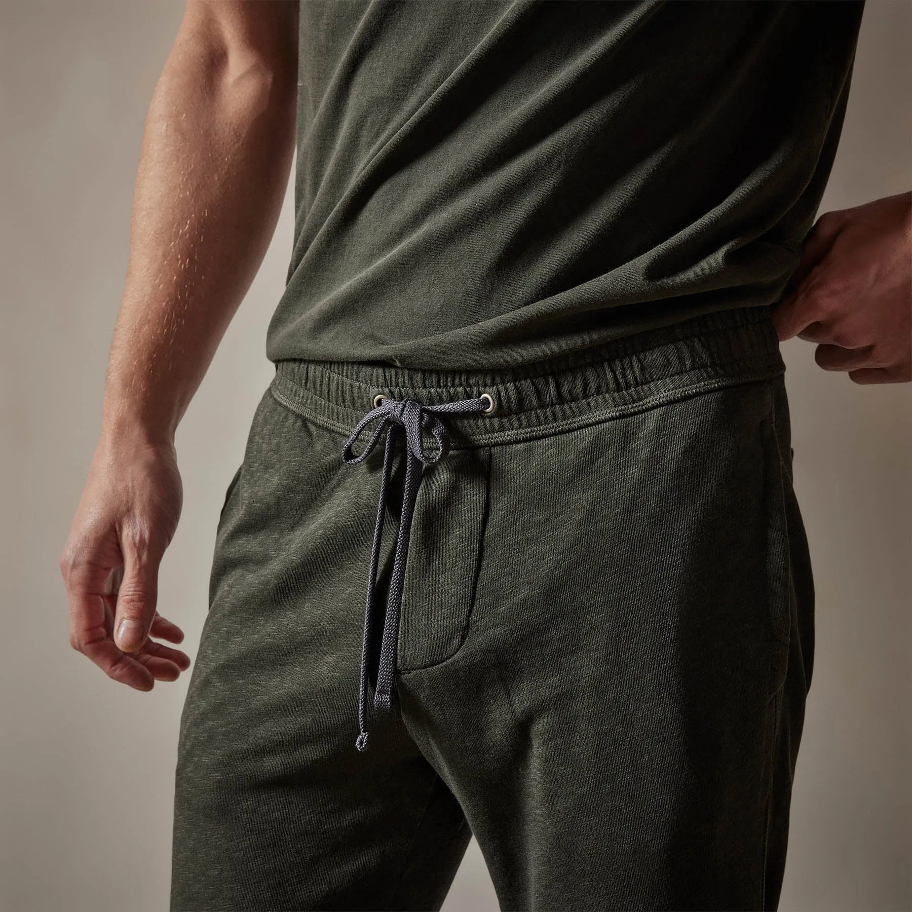 Vintage French Terry Sweatpant - Dark Olive Pigment