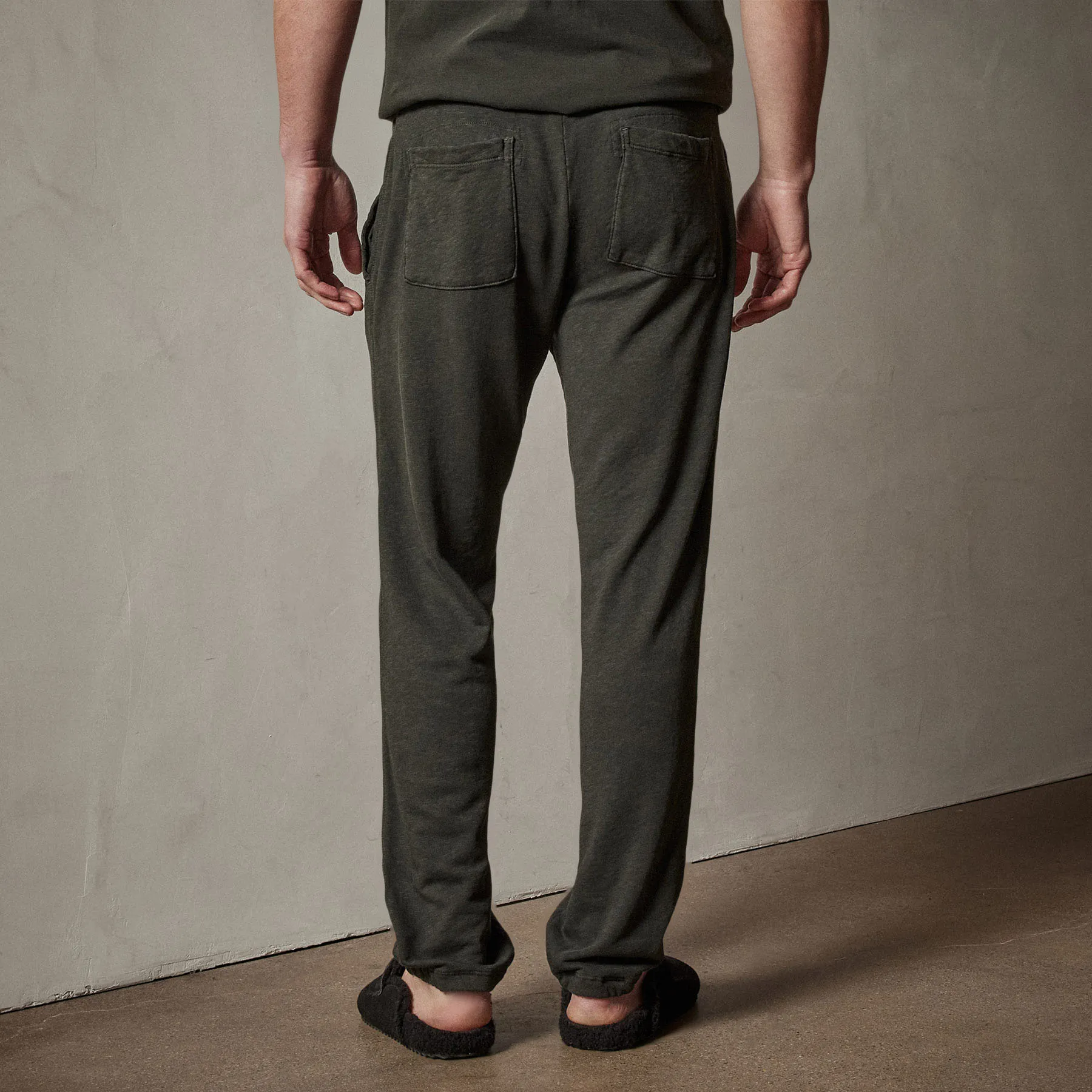 Vintage French Terry Sweatpant - Dark Olive Pigment