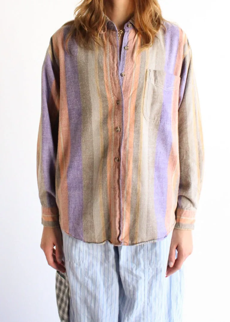 Vintage Striped Shirt T0555