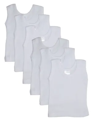 Wally White Tank Top 6 Pack