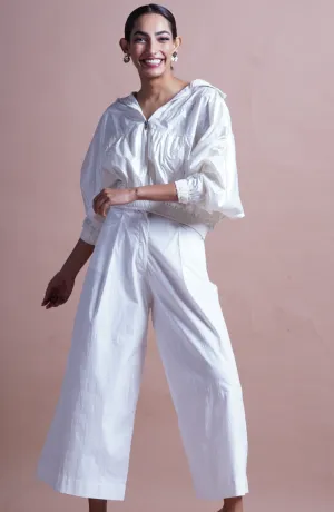 WHITE CULOTTES