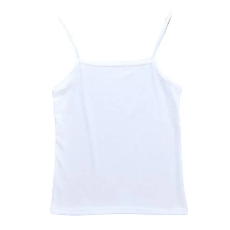 Women Basic Solid Color Sleeveless Camisole Spaghetti Strap Scoop Neck for Tank Top Slim Bottoming Sling Vest Undershirt