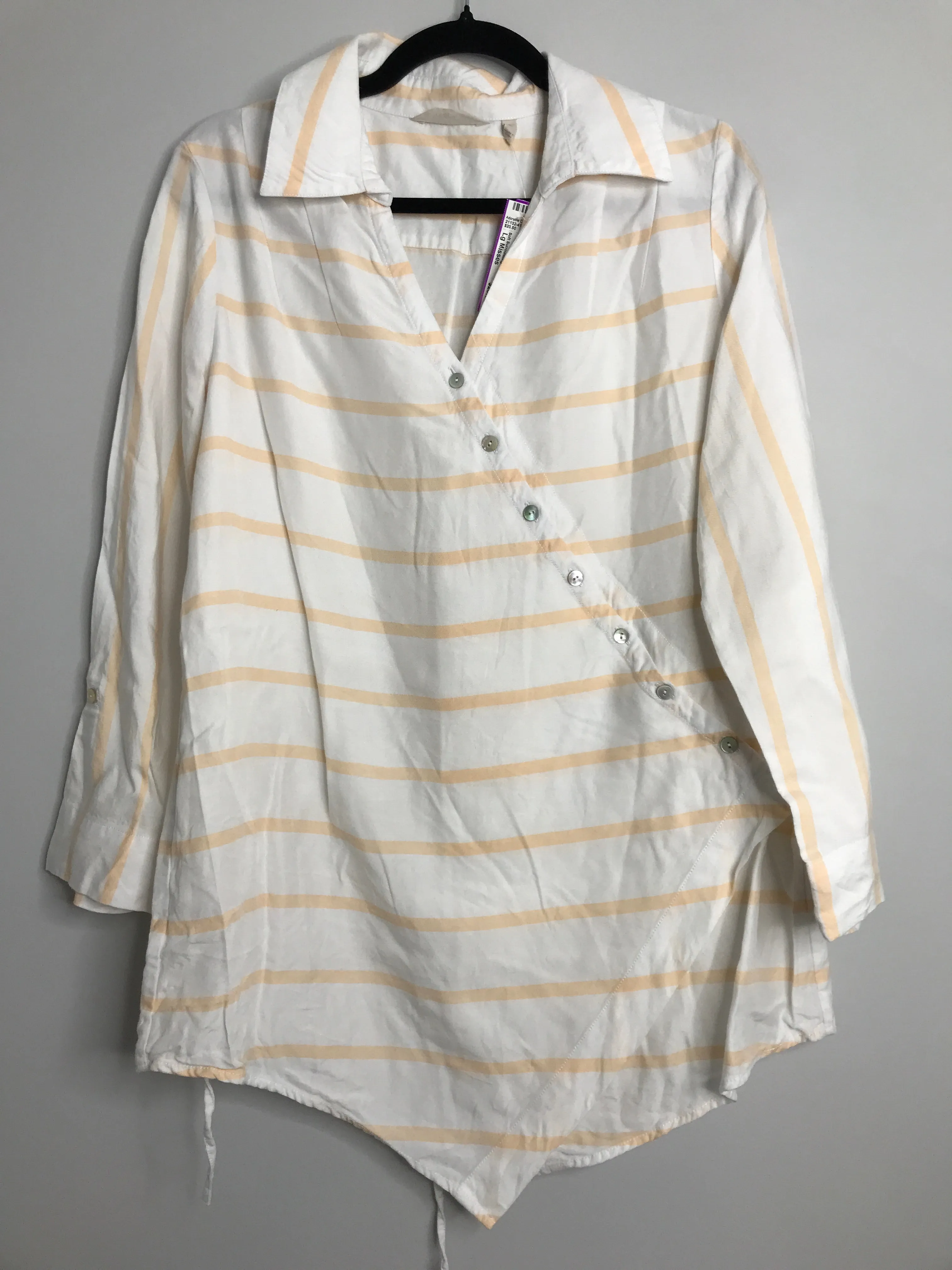 Womens Size Lg Misses White Soft Surroundings Tops