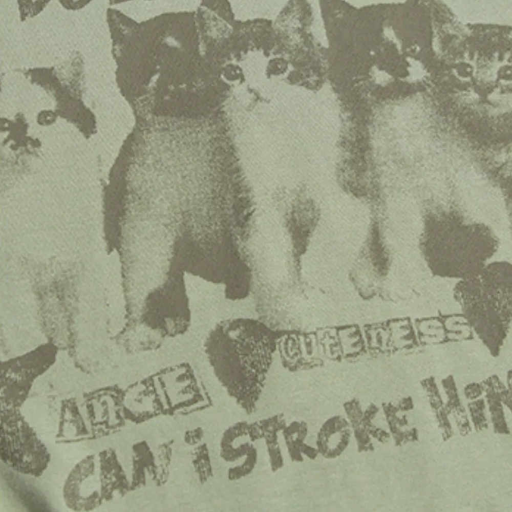Women's Vintage Cat Print T-shirt