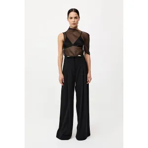 WOOL PAPERBAG WAIST TROUSERS
