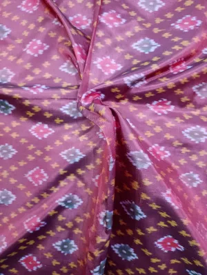 Woven Pure Soft Silk Double Ikat Handloom Fabric