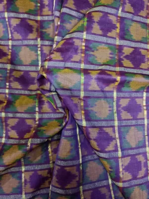 Woven Pure Soft Silk Double Ikat Handloom Fabric