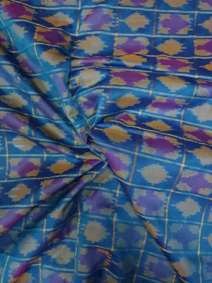 Woven Pure Soft Silk Double Ikat Handloom Fabric
