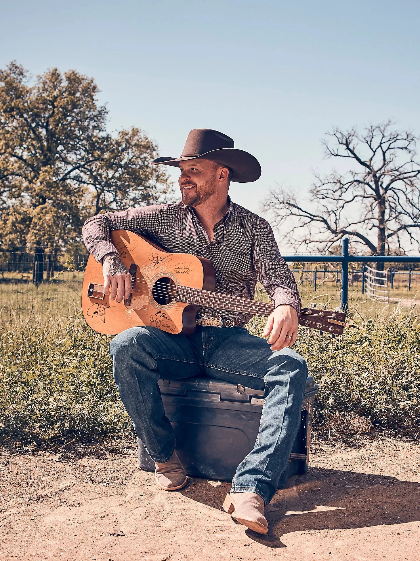 WRG MNS Cody Johnson Button Down Shirt Burgundy Diamond 112357679