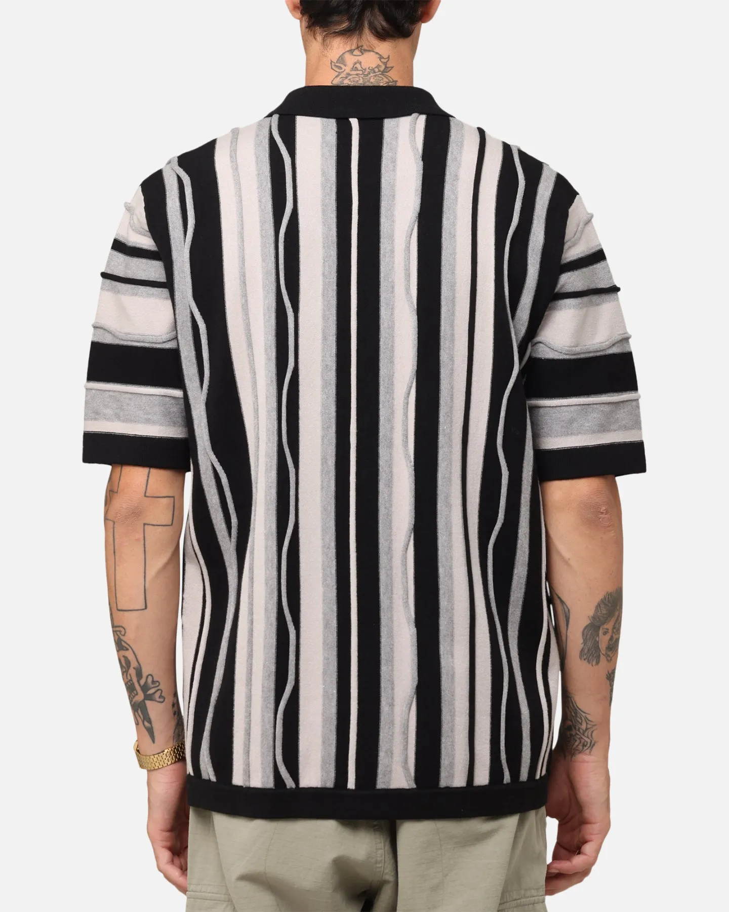 XXIII Coogee Button Up Shirt Black/Grey