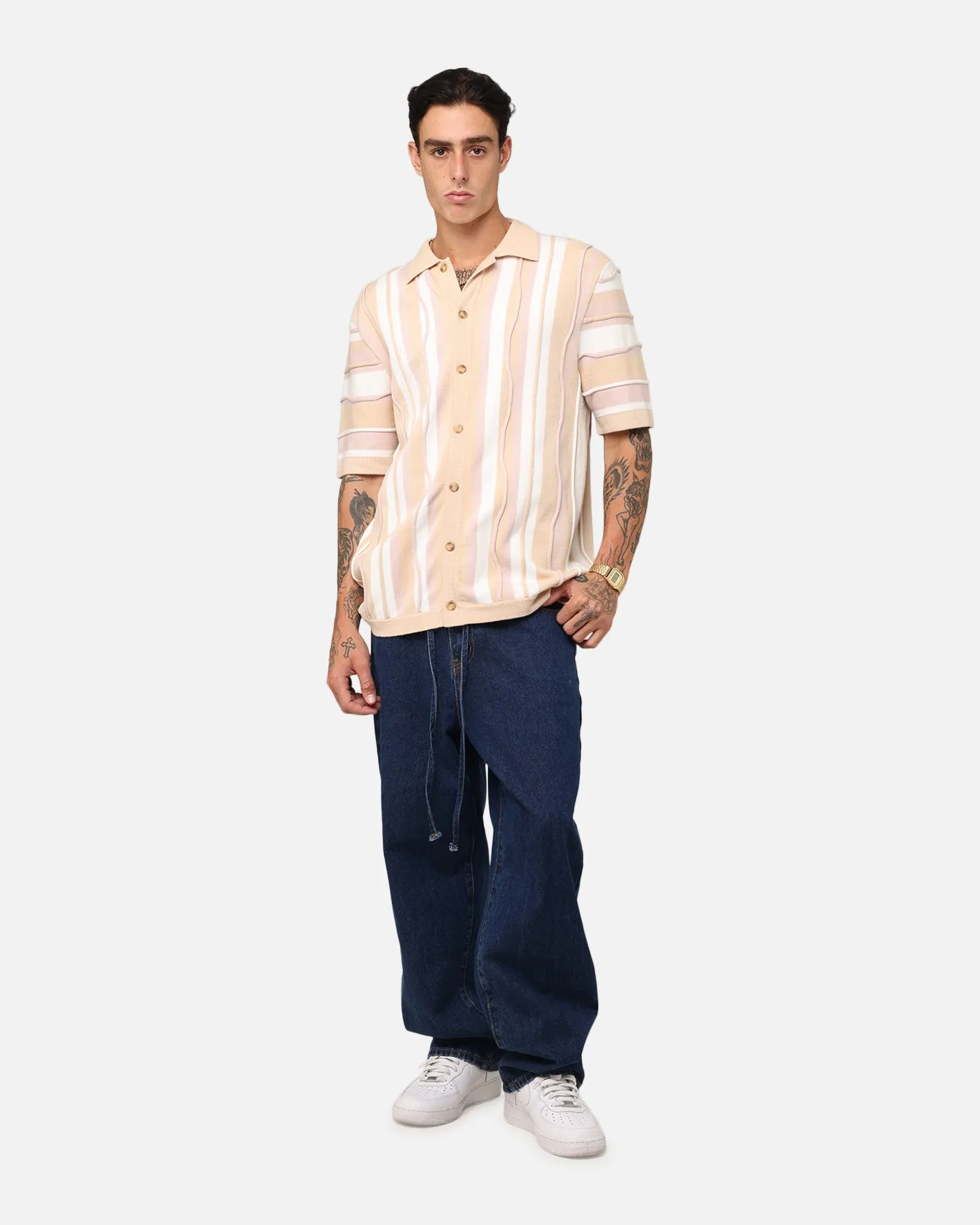 XXIII Coogee Button Up Shirt Cream/White