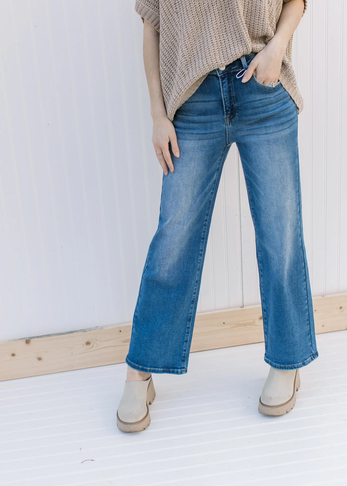 XZ Risen High Rise Relaxed Straight Jean