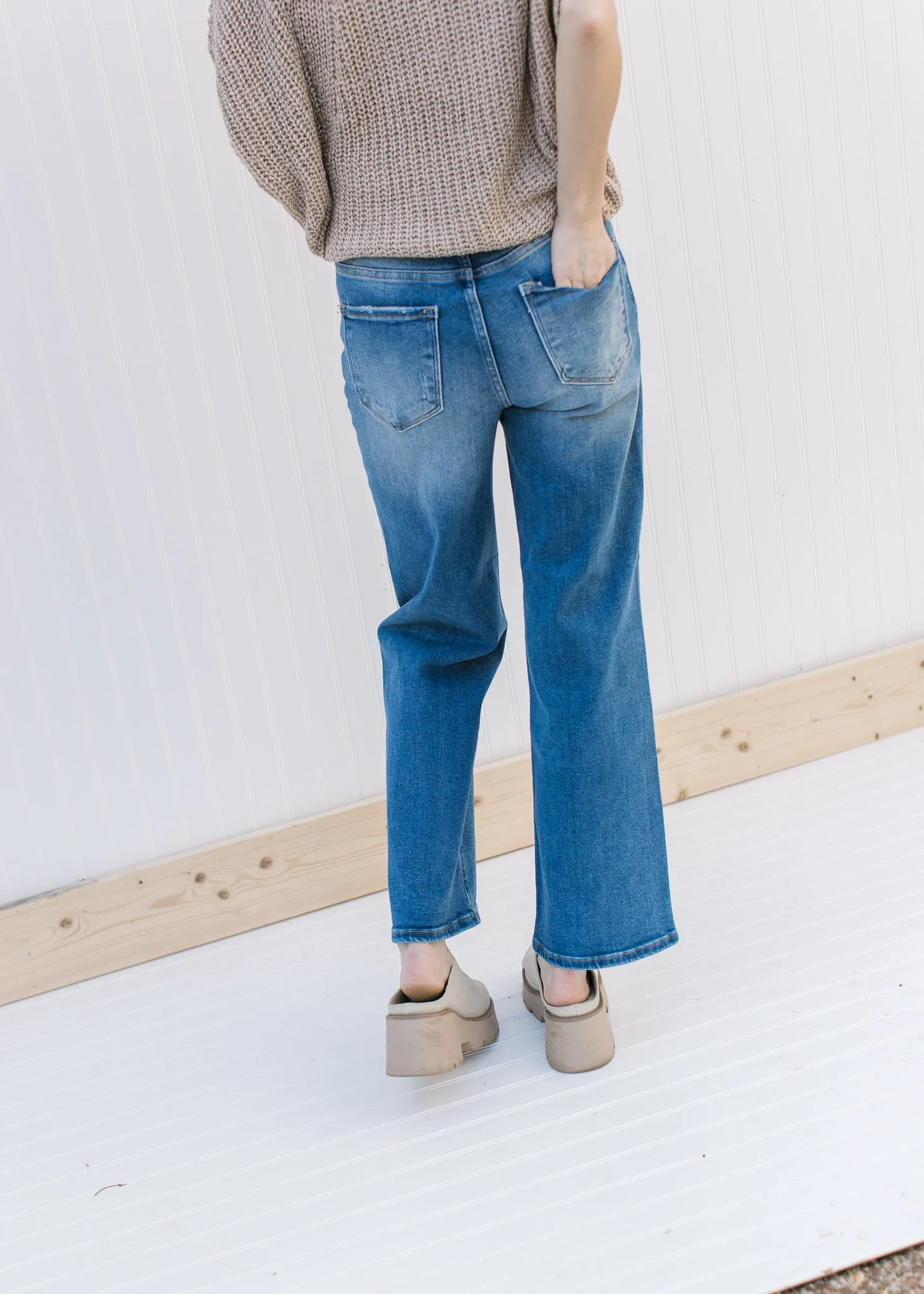 XZ Risen High Rise Relaxed Straight Jean