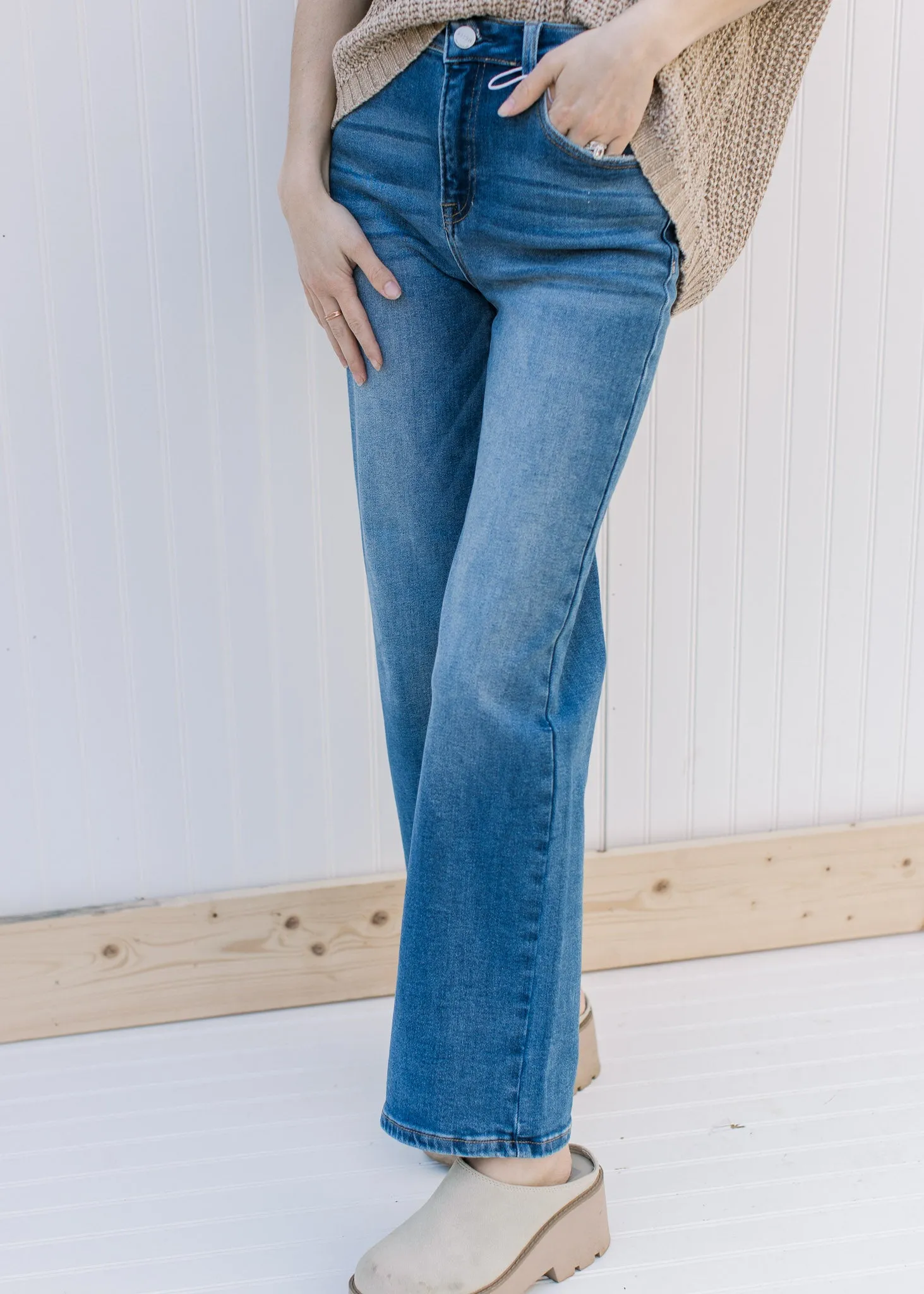 XZ Risen High Rise Relaxed Straight Jean