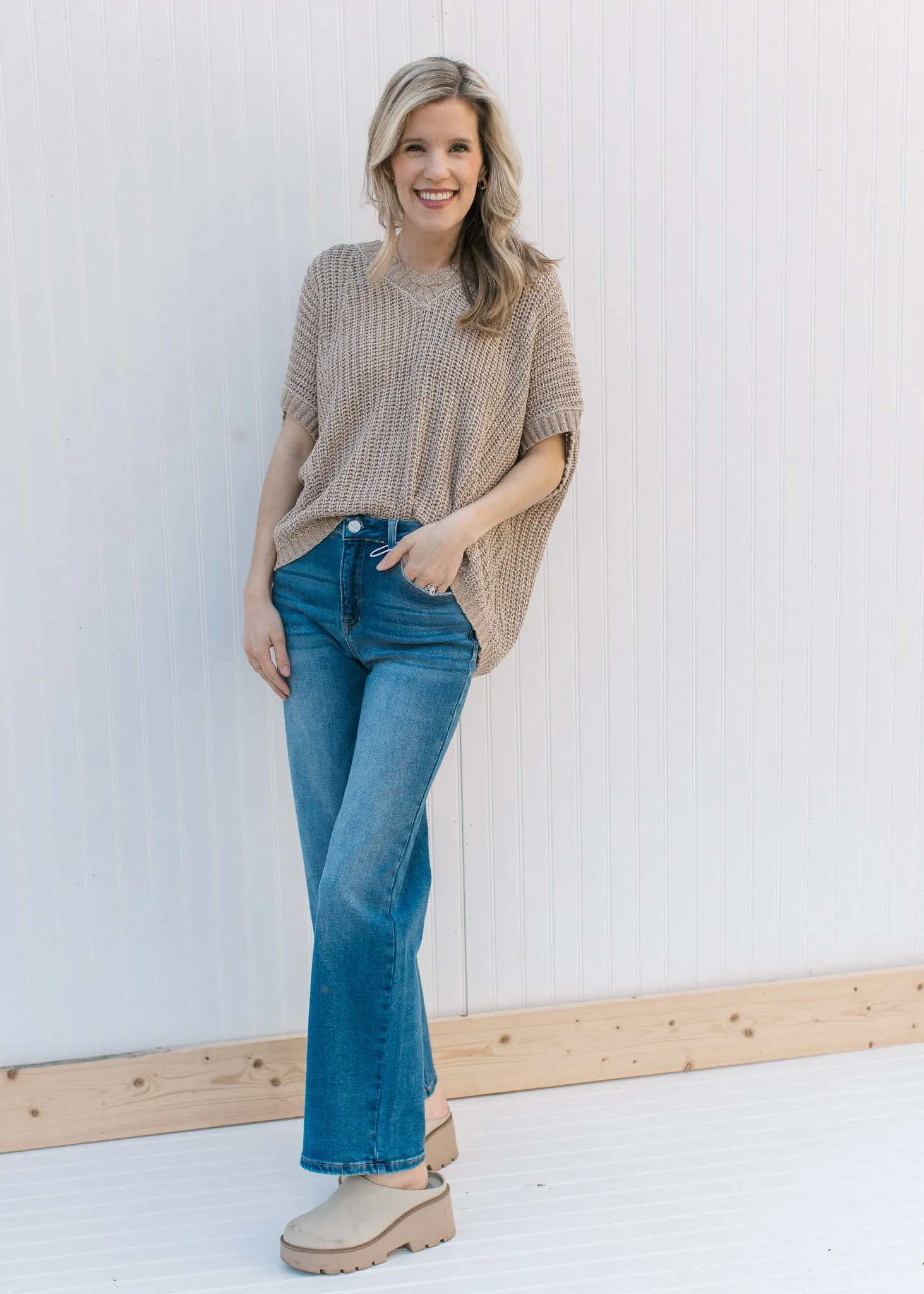 XZ Risen High Rise Relaxed Straight Jean