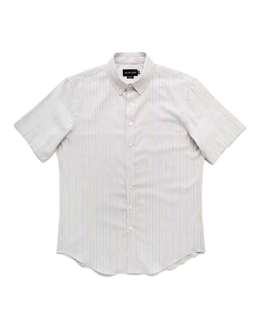 Yacht Stripe S/S Shirt White