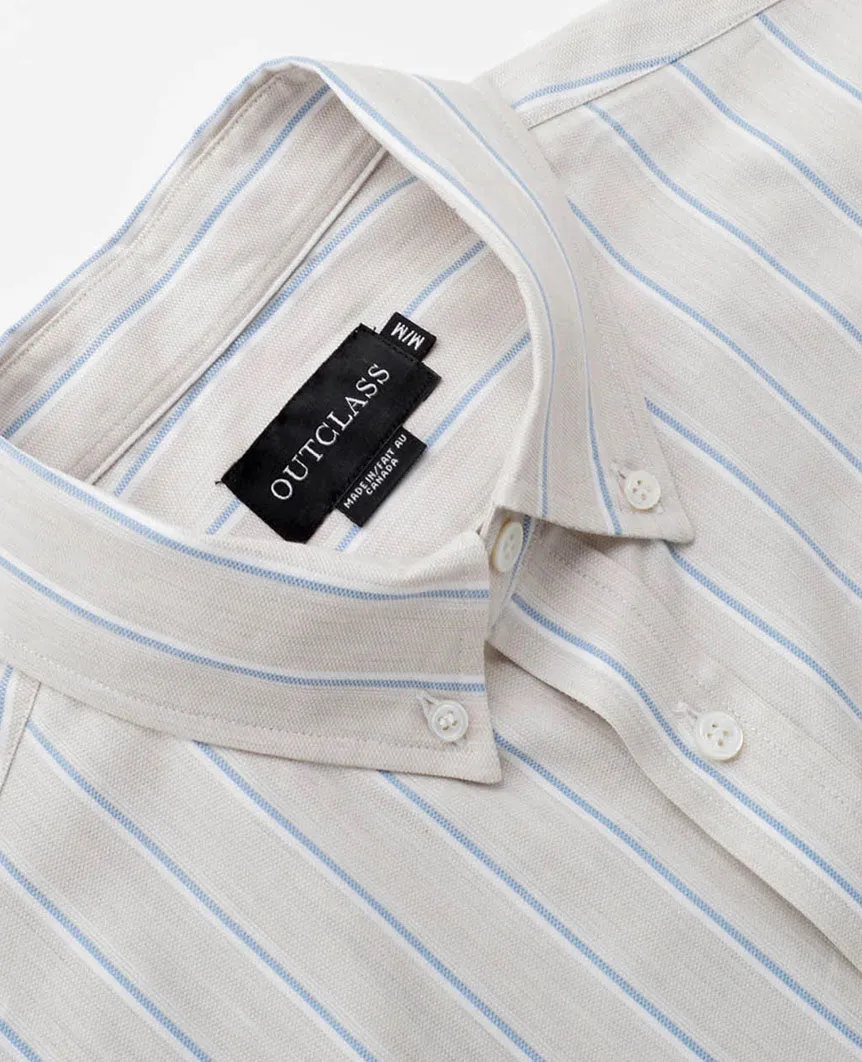Yacht Stripe S/S Shirt White