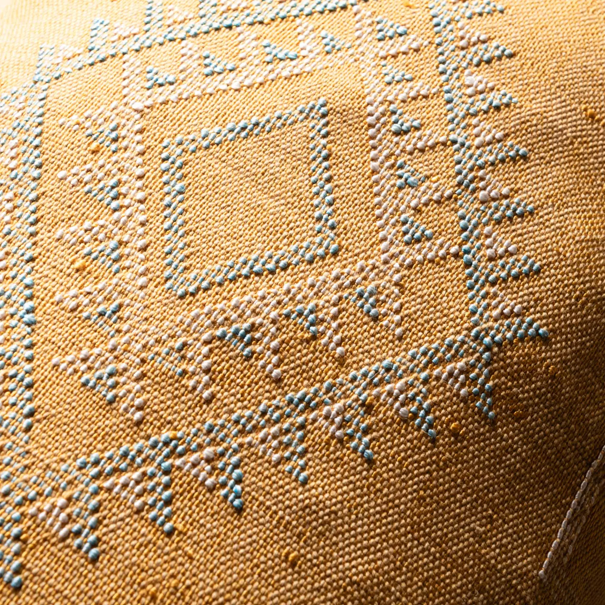 Yellow Cactus silk pillow cover