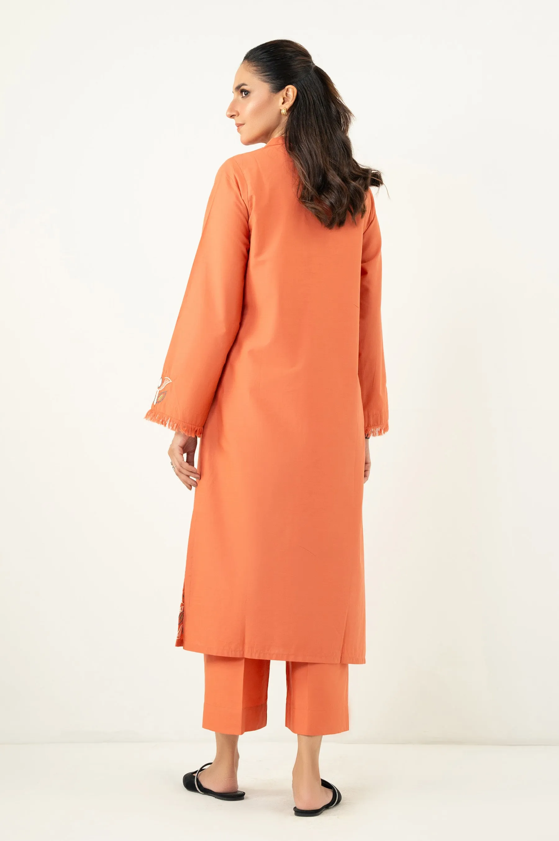 Zeen - Stitched 2 Piece Embroidered Tencel Suit
